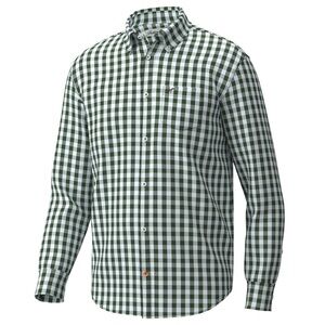Men's Southern Point Green Gingham checked Button Down Shirt / Size L